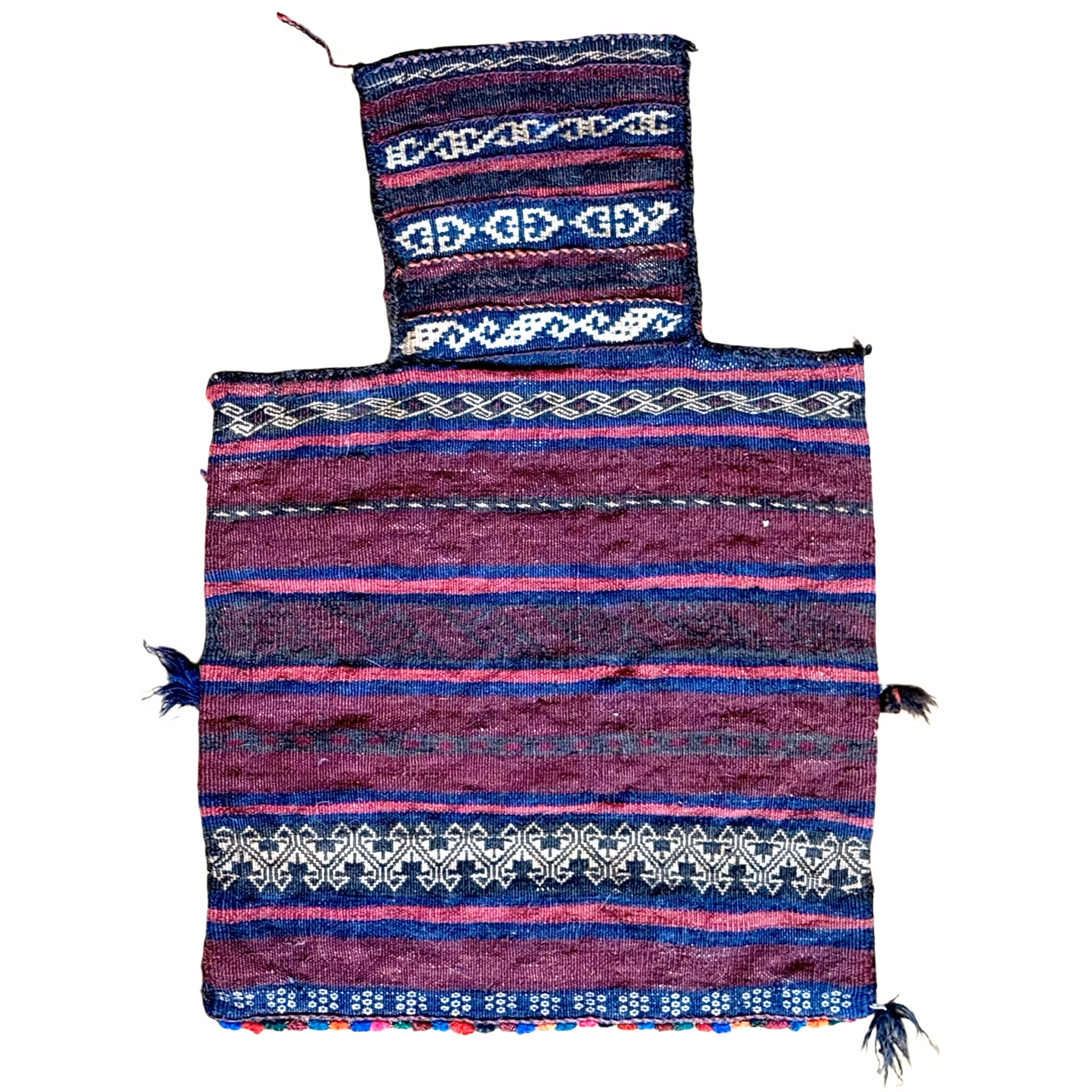 Sac à sel oriental antique noué à la main