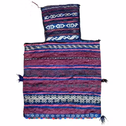 Sac à sel oriental antique noué à la main