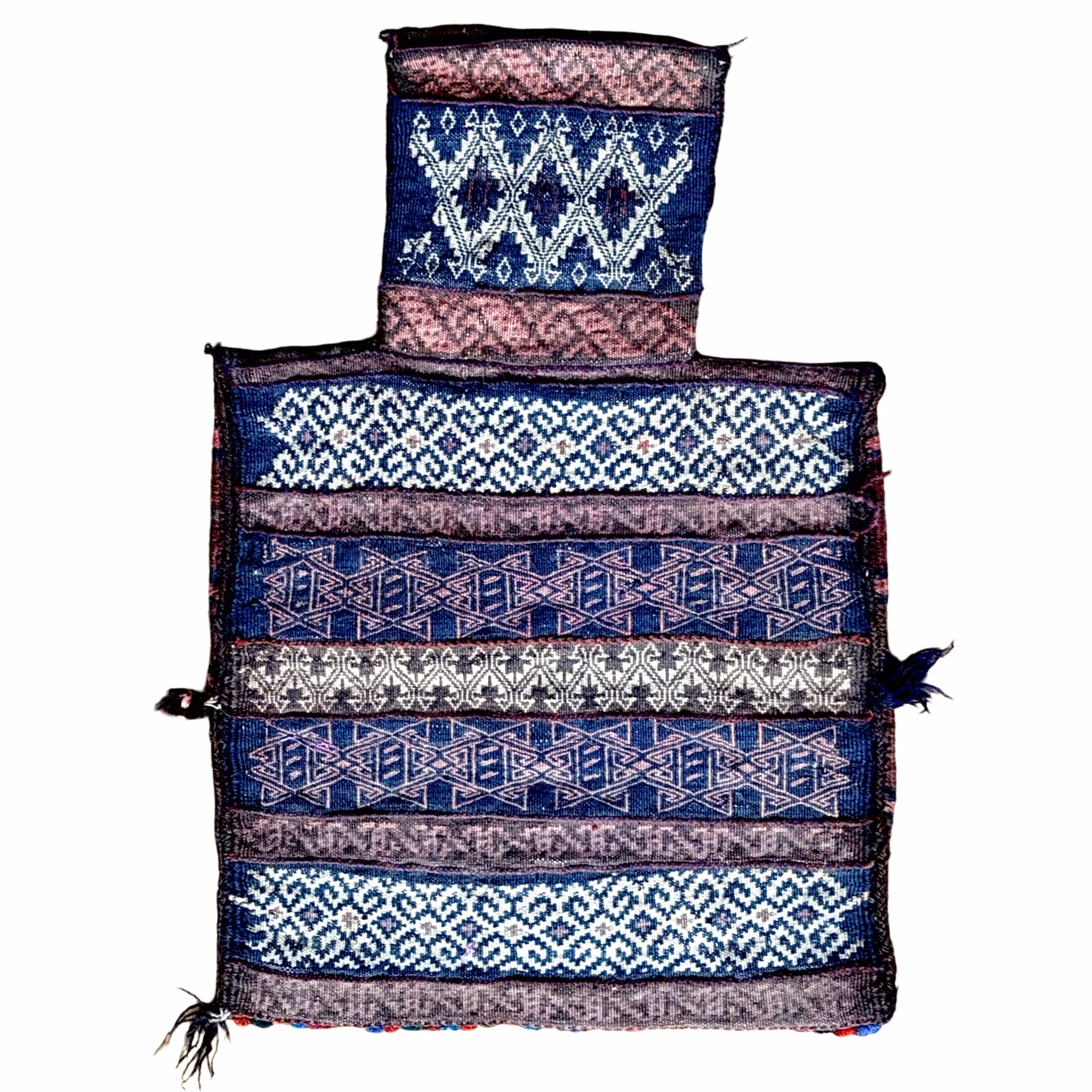 Sac à sel oriental antique noué à la main