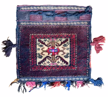 Antik orientalisk handknuten väska