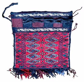 Antik orientalisk handknuten väska