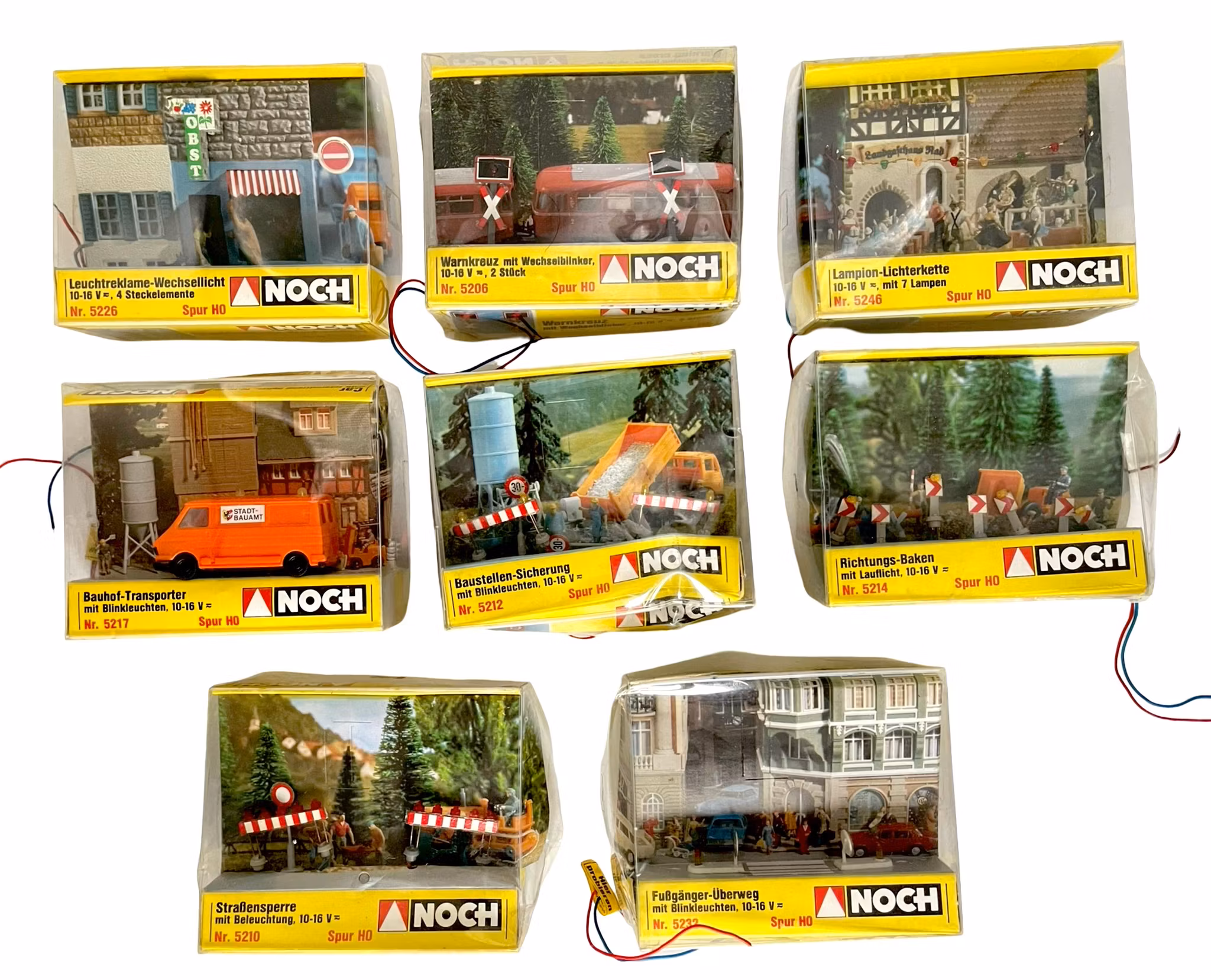 8 stk, Noch spur HO, Byggesett for modelljernbaner