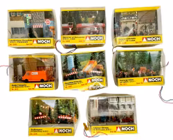 8 stuks, Noch spoor HO, Bouwpakket voor modelspoorbanen
