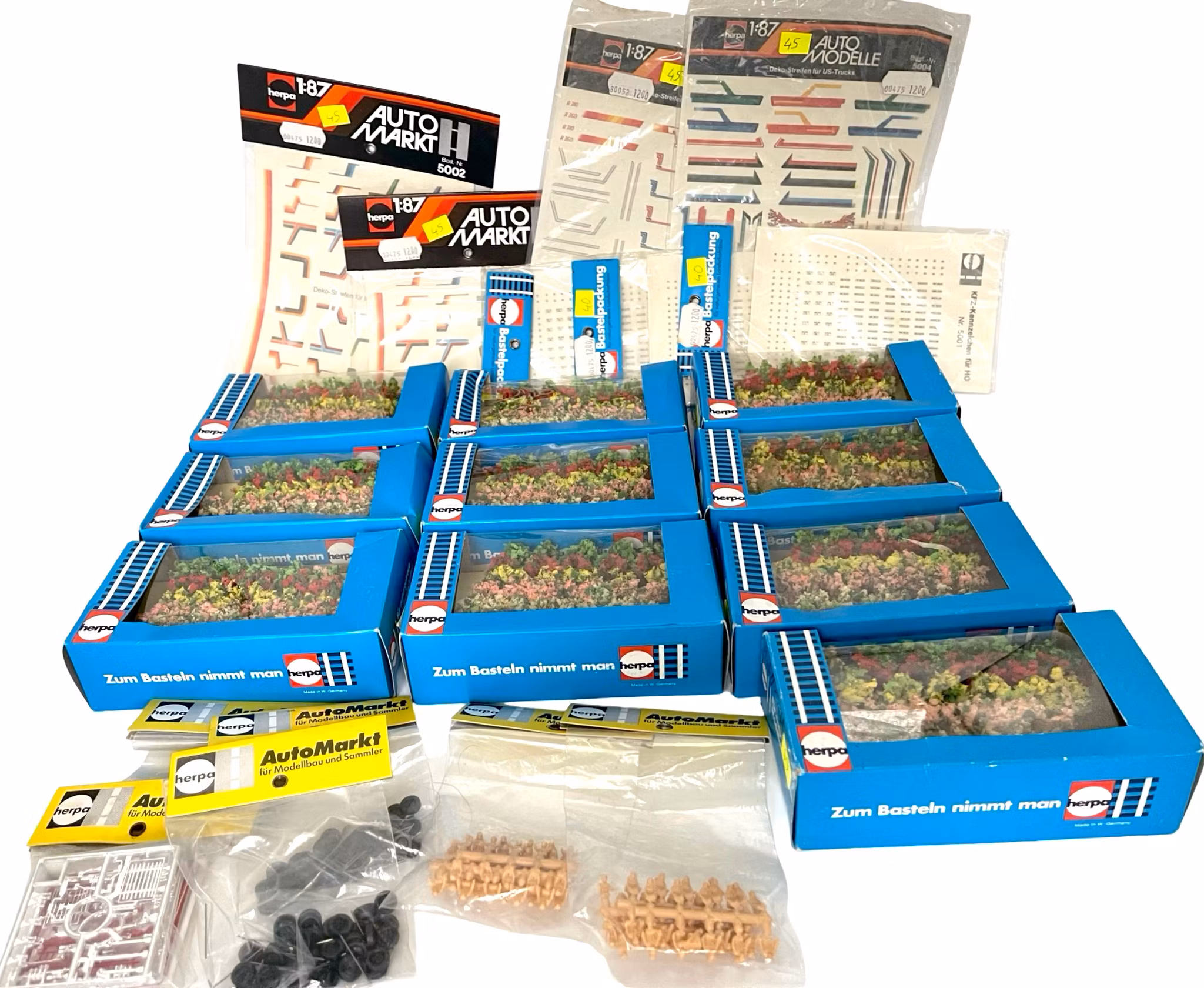 23 stk, Herpa HO for modelljernbaner