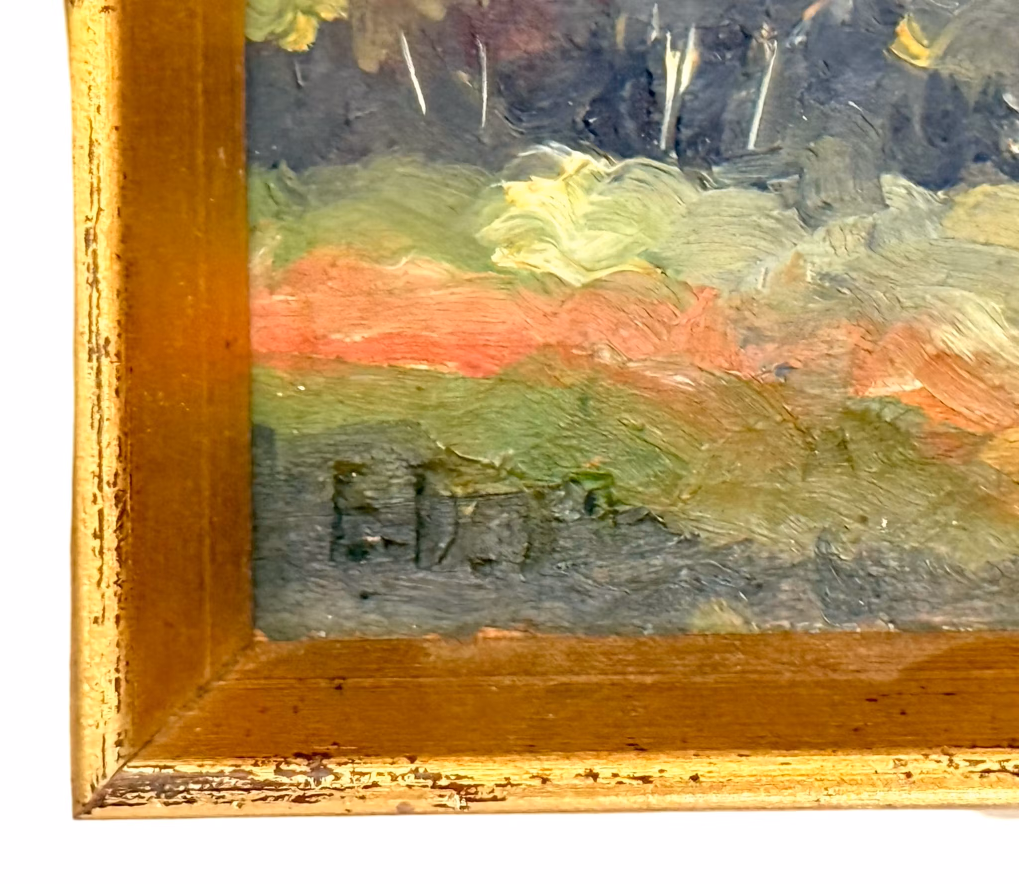 4 st, Relief, Olja på trä, signerad E.D. -37