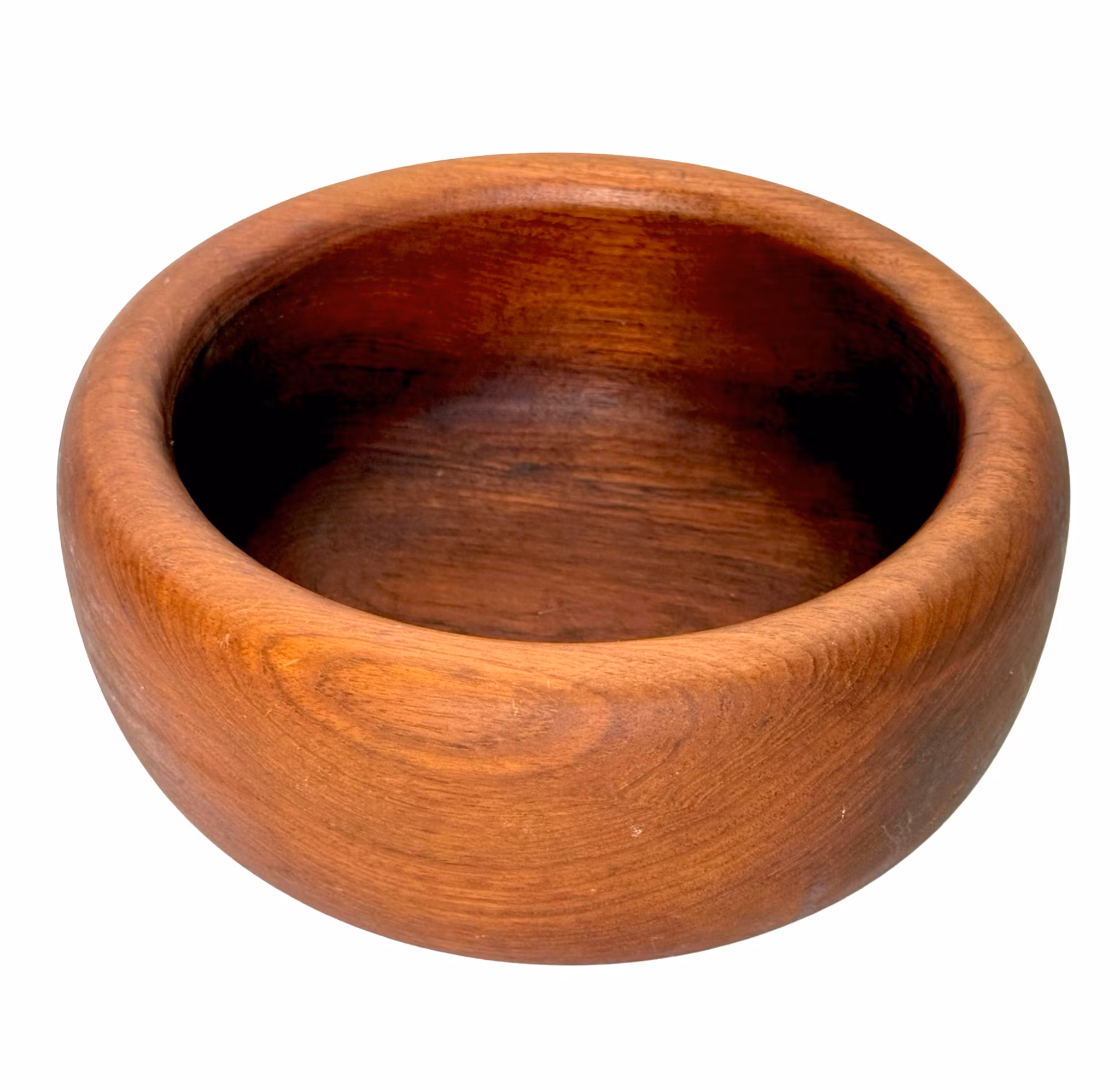 Vintage duża miska z drewna tekowego