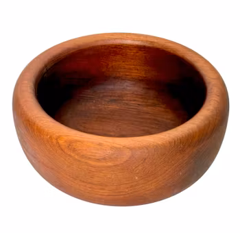 Vintage stor teak skål