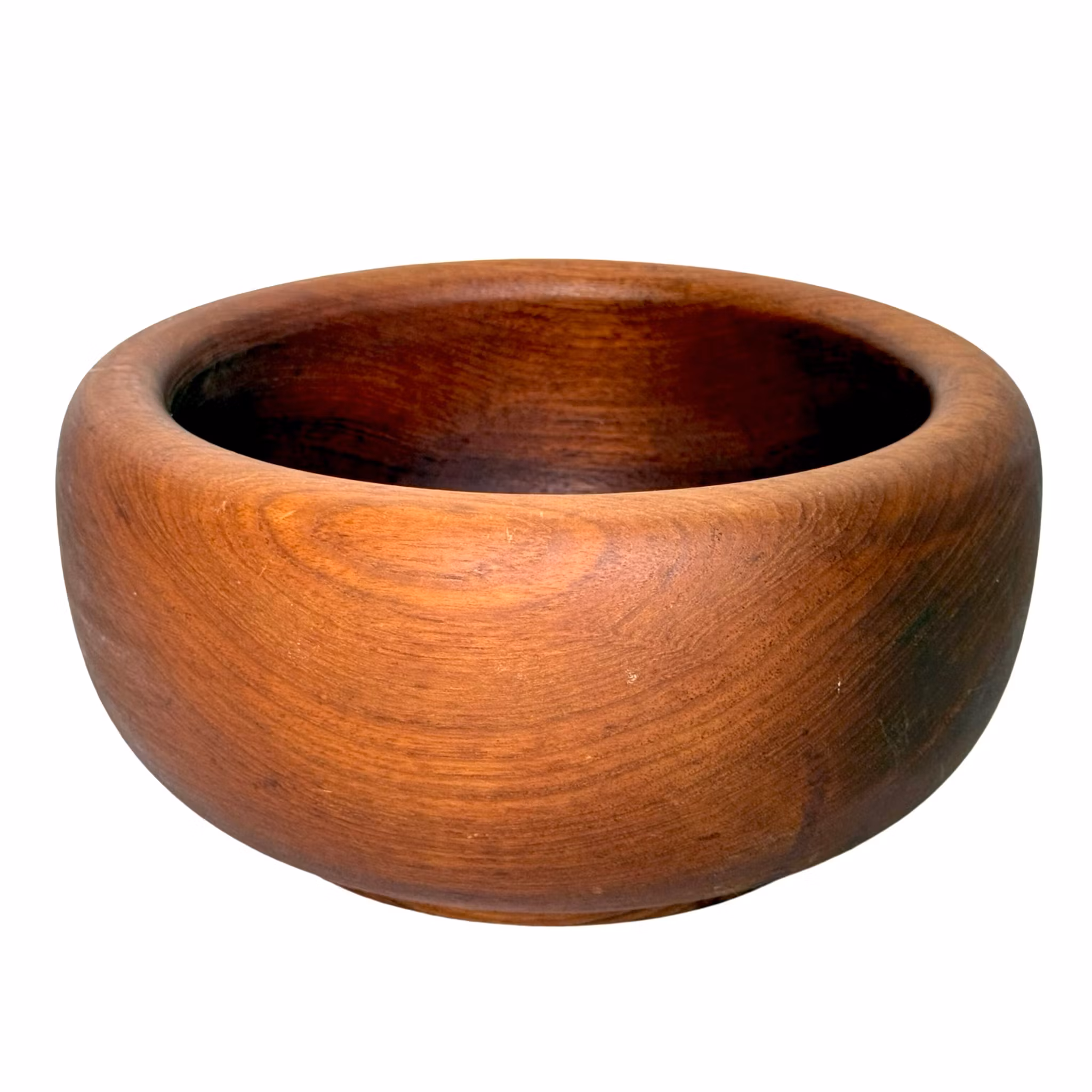 Vintage duża miska z drewna tekowego