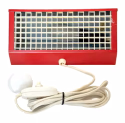 Applique vintage Hans-Agne Jakobsson "Elidus" type 9001 en métal laqué rouge