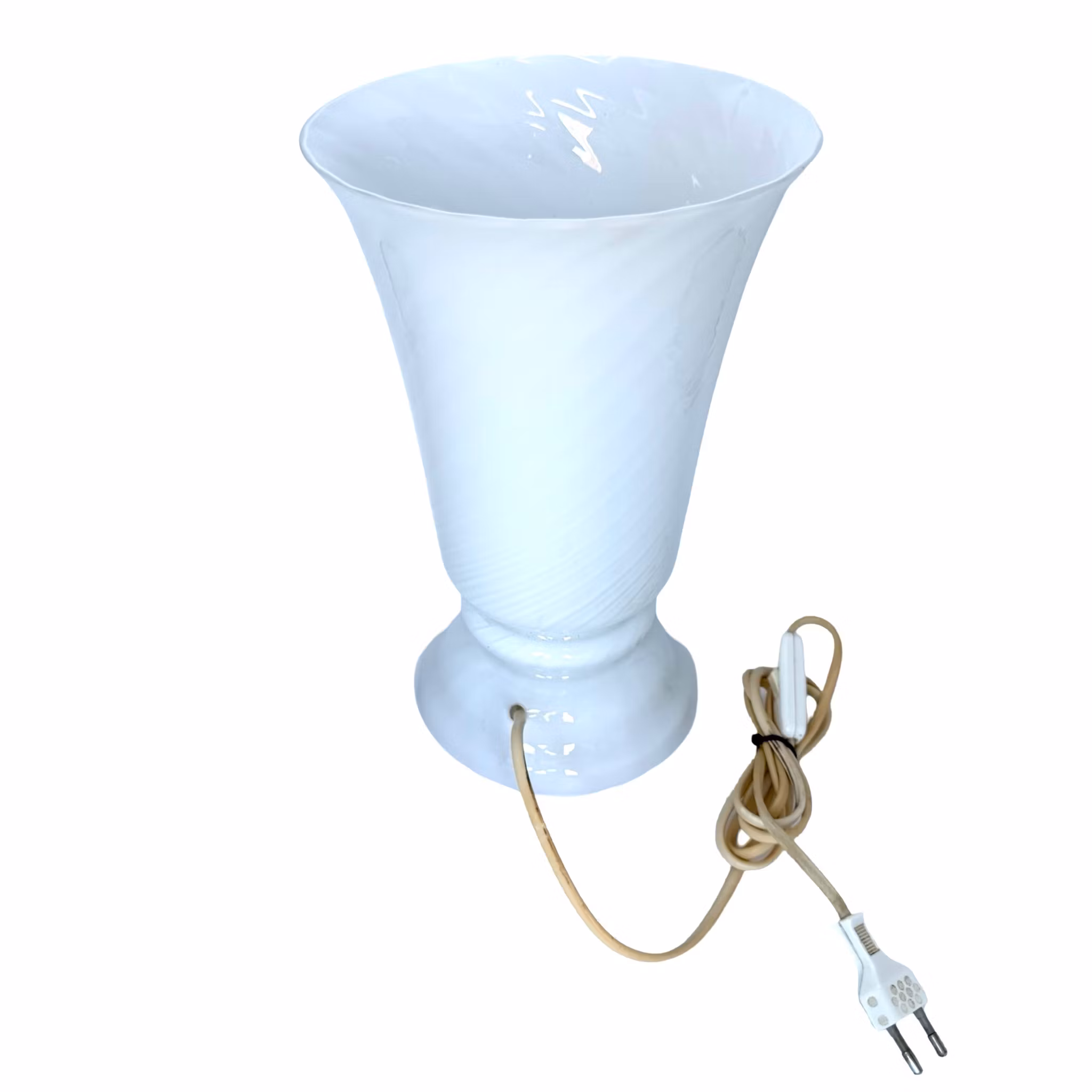 Paolo Venini, Swirl Murano Glass pöytävalaisin, Italia 1970-luku