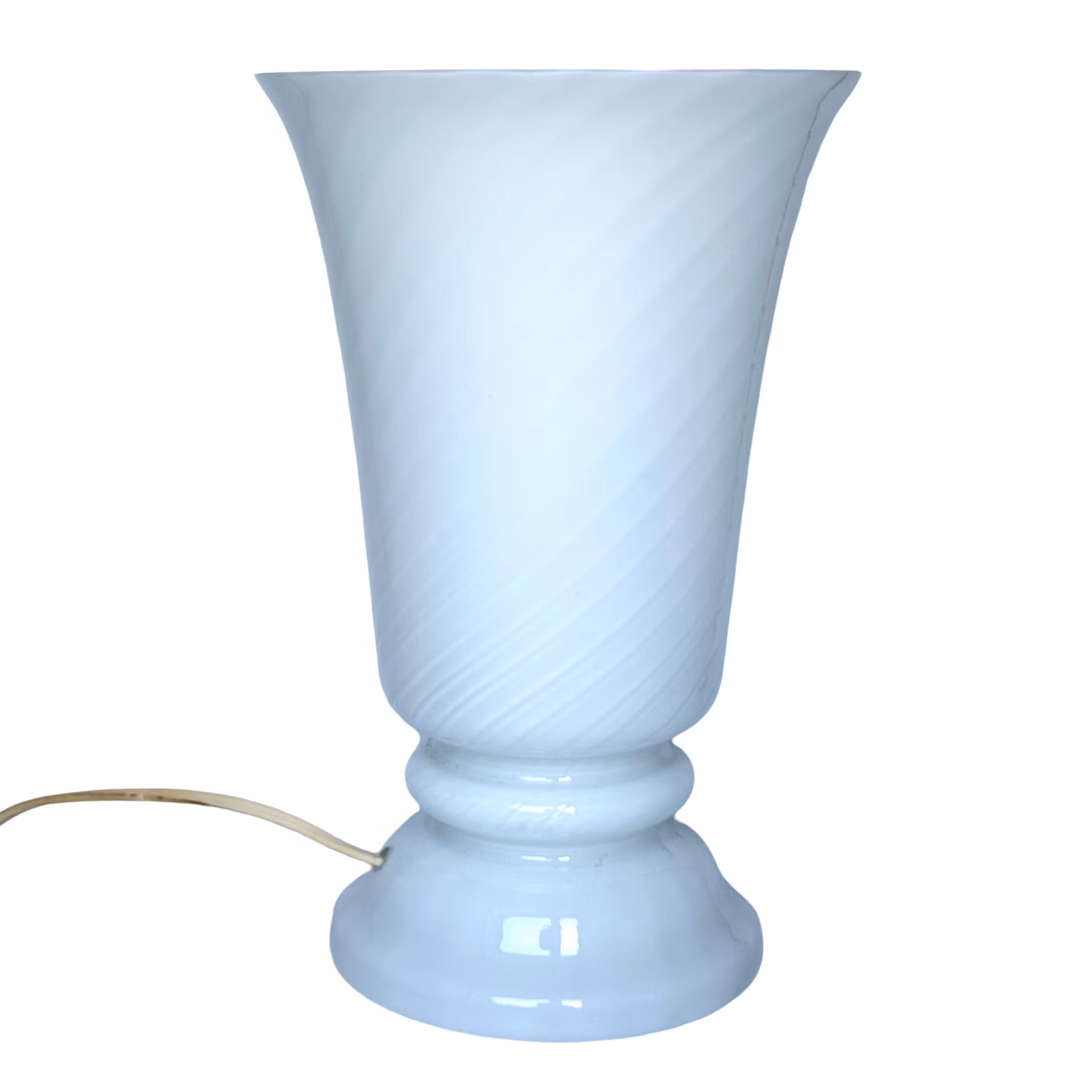 Paolo Venini, Swirl Murano Glass pöytävalaisin, Italia 1970-luku