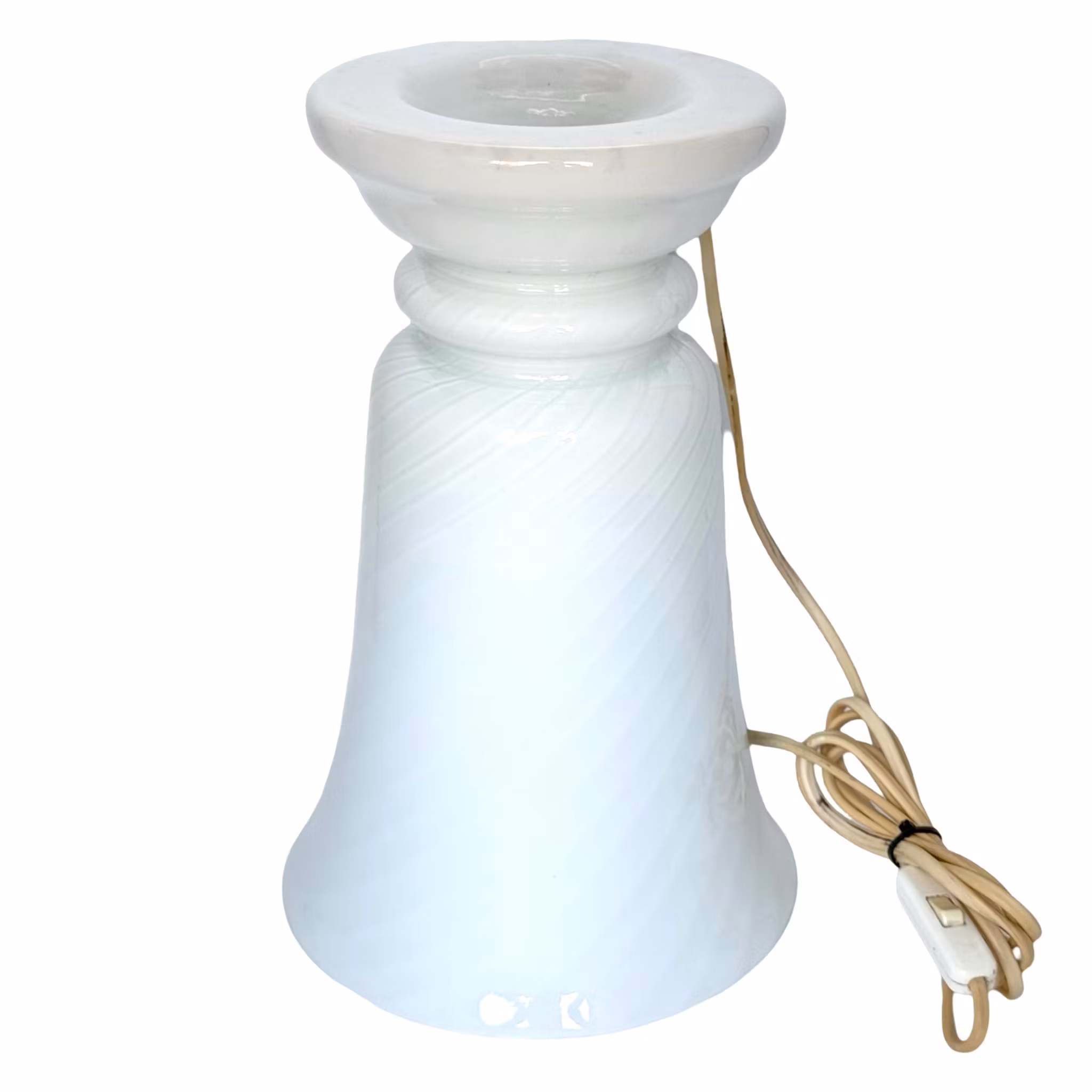 Paolo Venini, Swirl Murano Glass pöytävalaisin, Italia 1970-luku