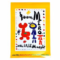 Joan Miró, Galleriaffisch Malmö 1994