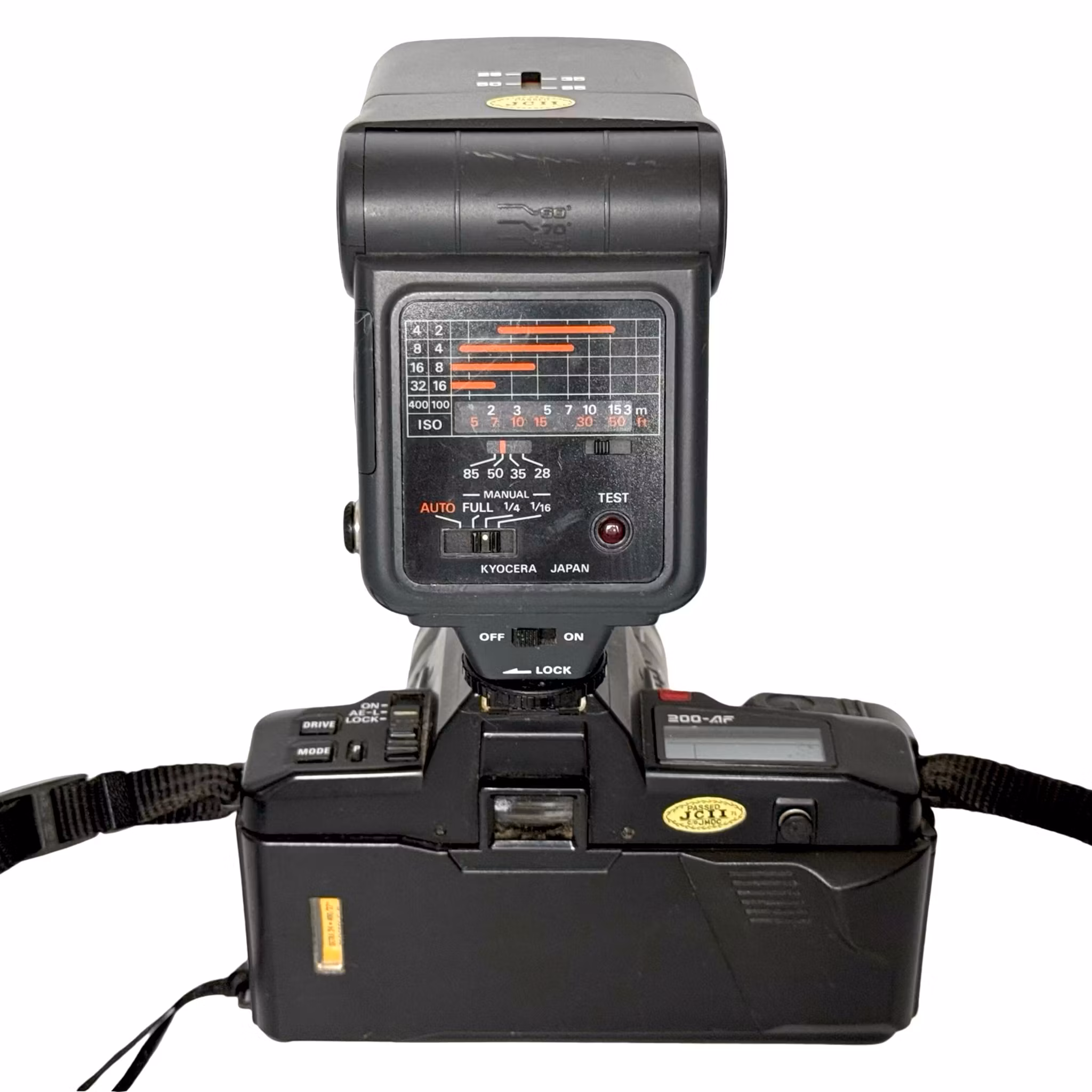 Fotocamera Kyocera Yashica con accessori