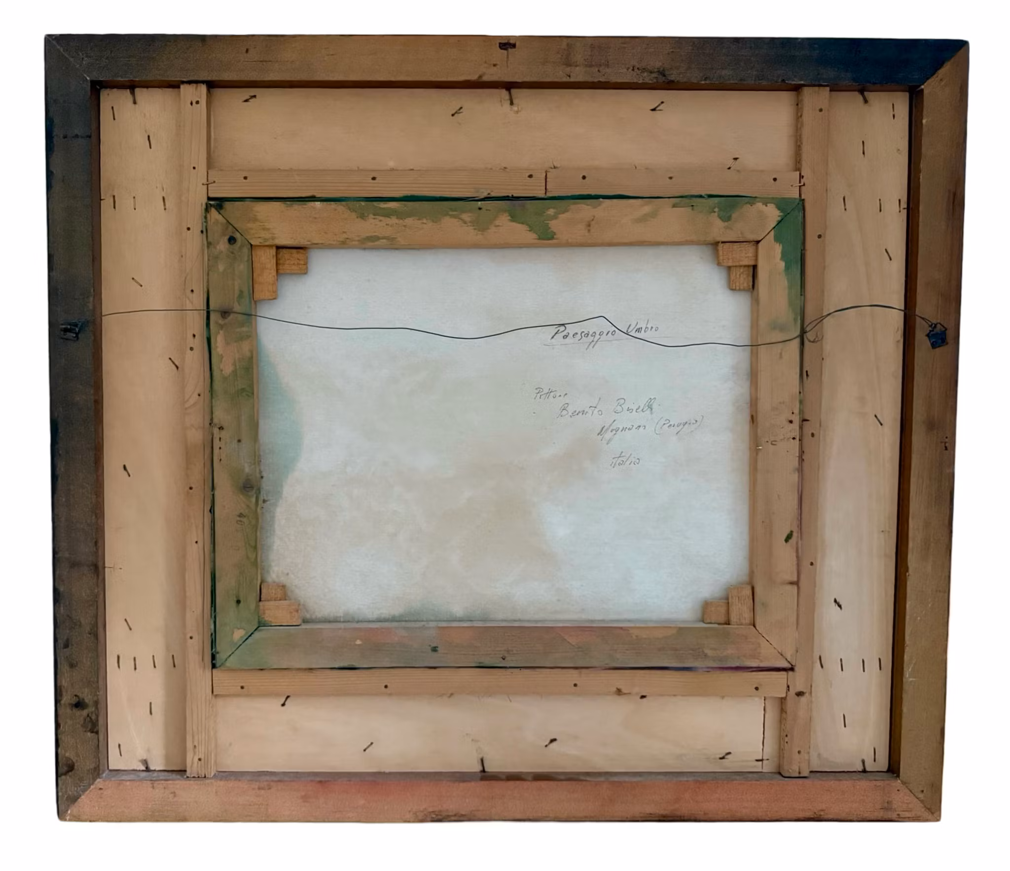 Benito Biselli (Mugnano, 1938 - Mugnano, 1990) Obraz sygnowany-73, Włochy