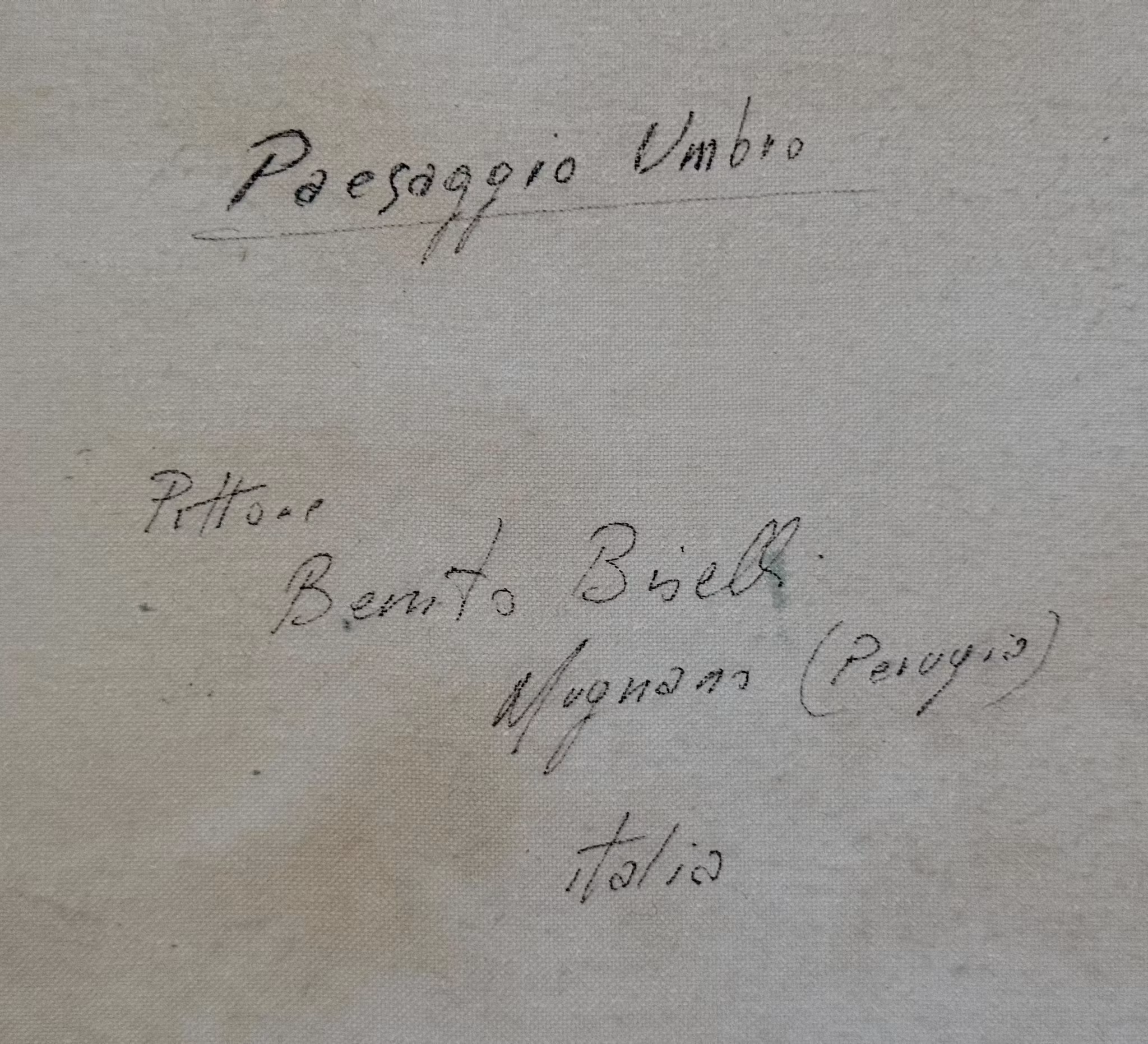 Benito Biselli (Mugnano, 1938 - Mugnano, 1990) Obraz sygnowany-73, Włochy