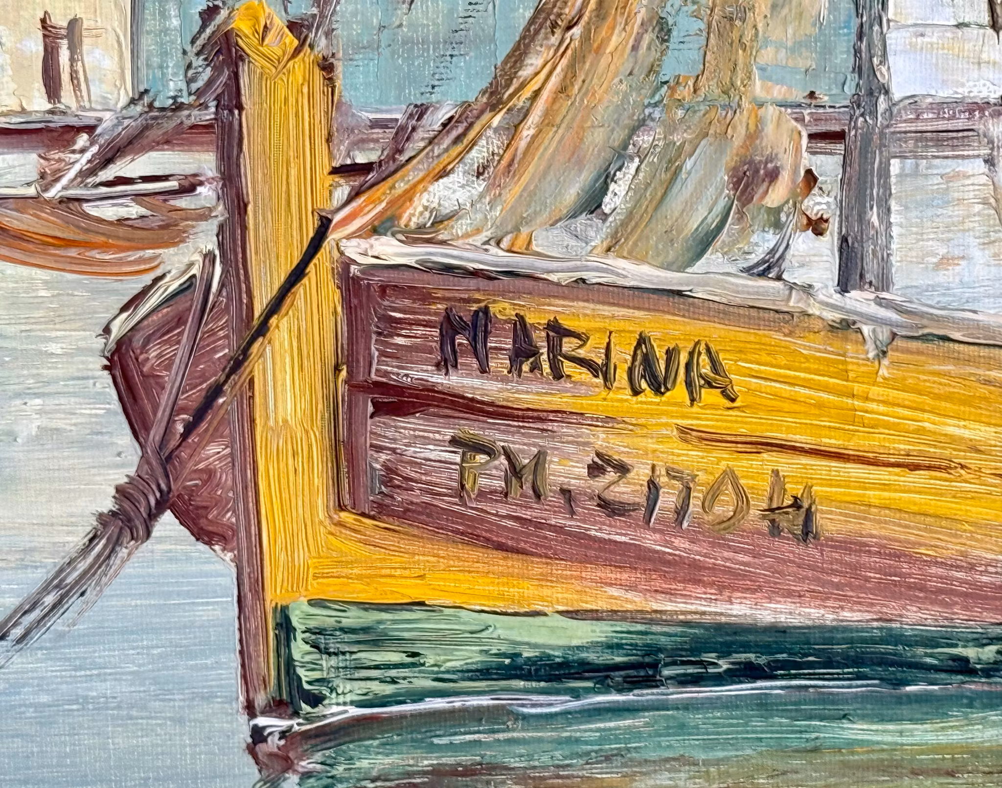 Unbekannter Künstler, Öl auf Leinwand, signiert