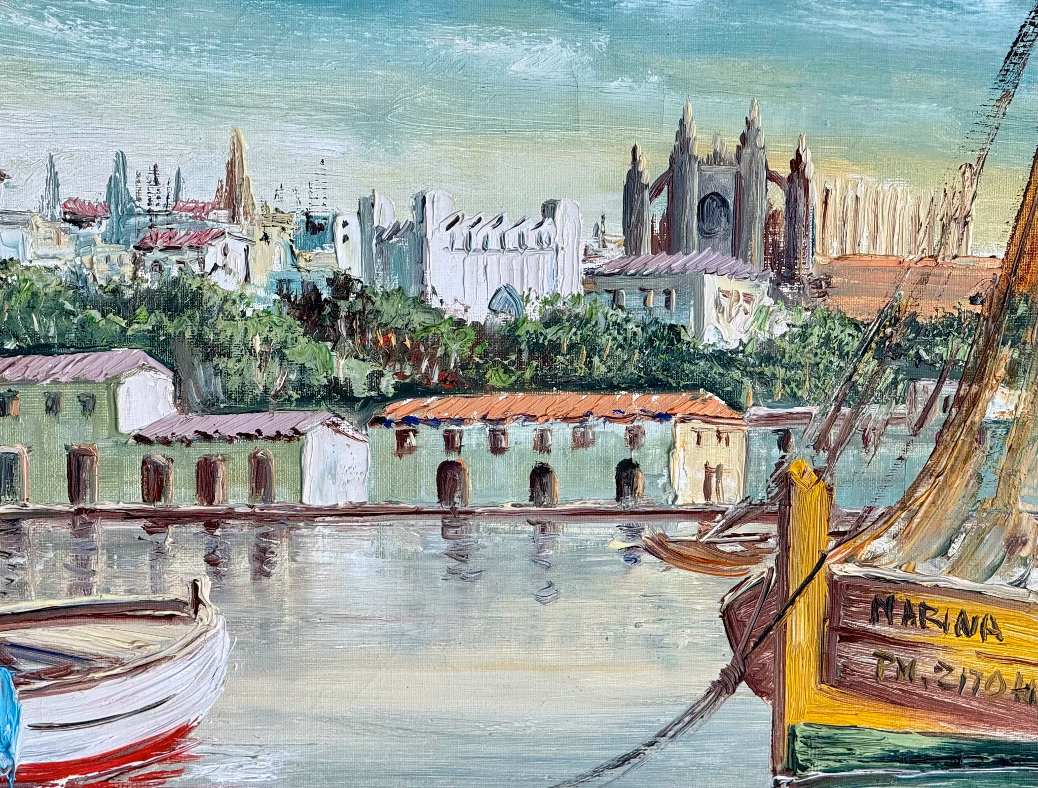 Unbekannter Künstler, Öl auf Leinwand, signiert