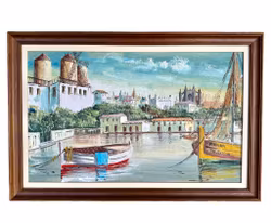 Unbekannter Künstler, Öl auf Leinwand, signiert