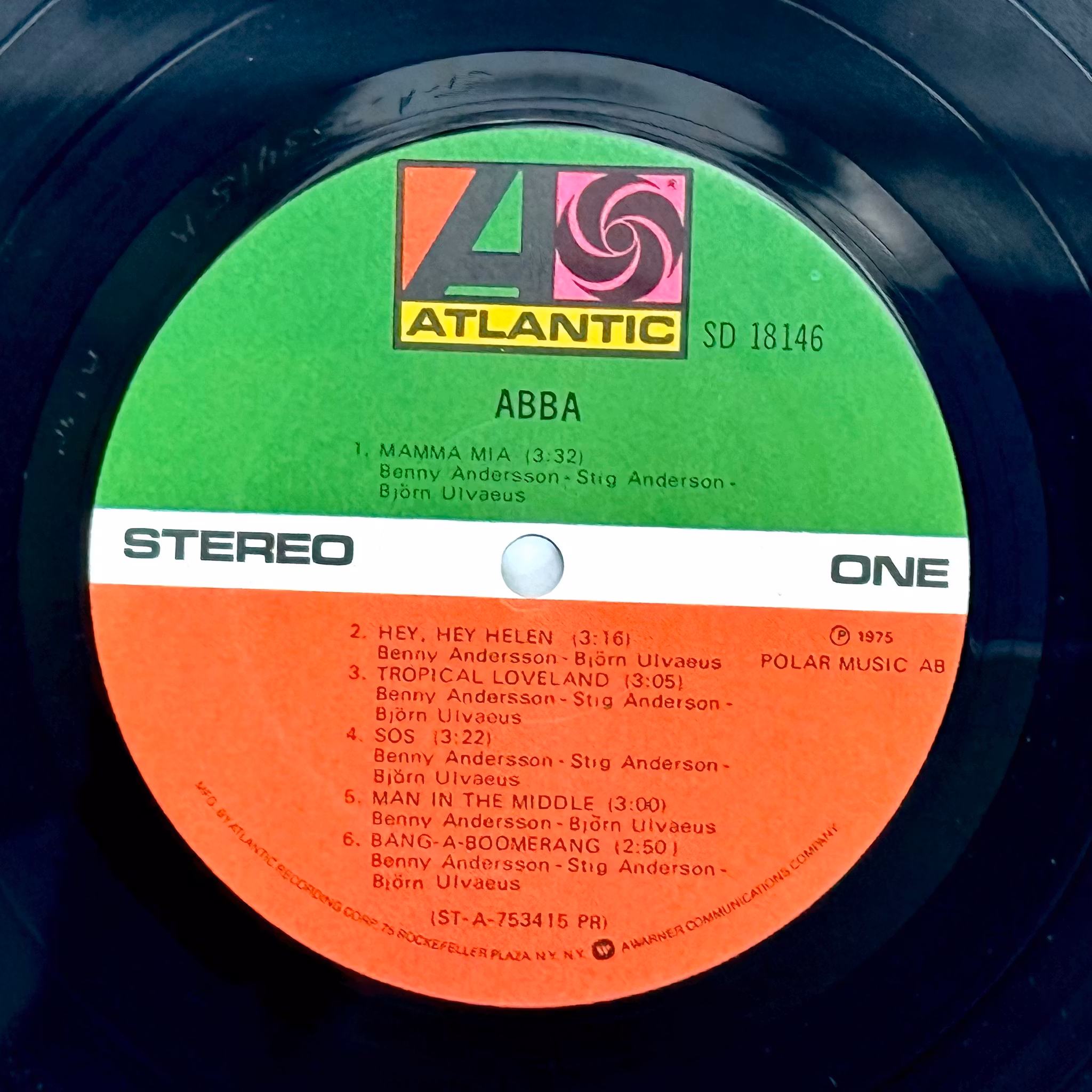 ABBA, Mamma Mia, Atlántico LP Vinilo 1975