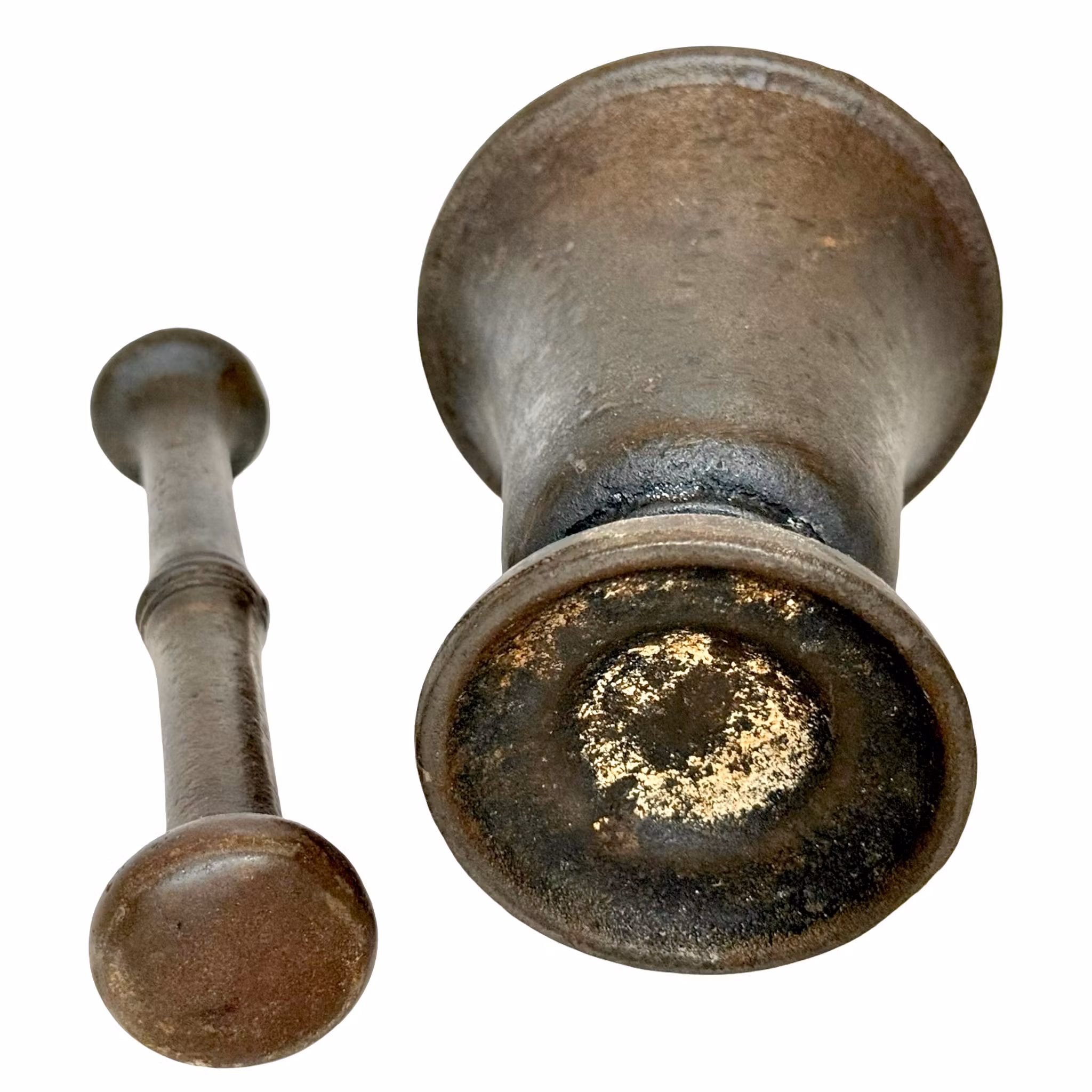 MOździerz z tłuczkiem, żeliwo, XVIII w