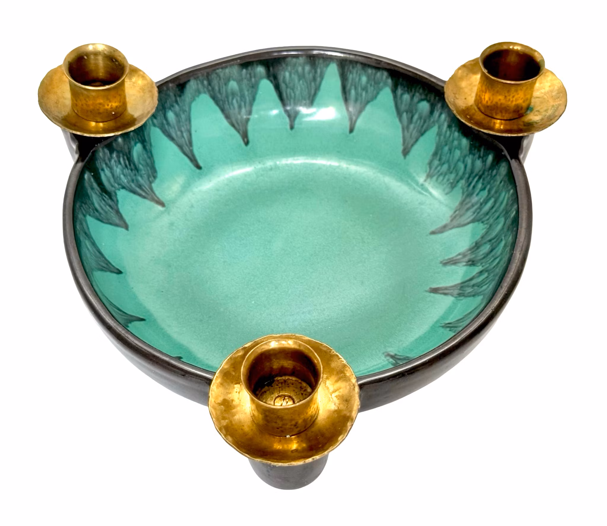 Harald Östergren, Bougeoir/bol de l'Avent, céramique, Upsala Ekeby