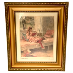 Albert Edelfelt, Lukutyttö, vanha painos