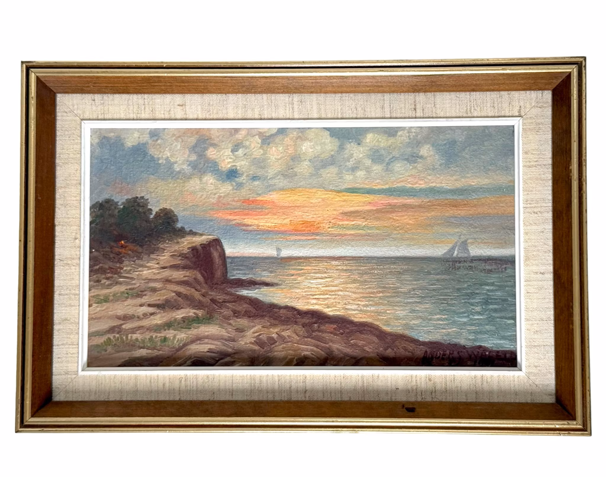 Anders Wallin, Olieverfschilderij op doek, Gesigneerd