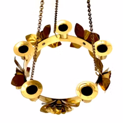 Advent Ljuskrona, Takkrona, Hängande ljusstake mässing rosor