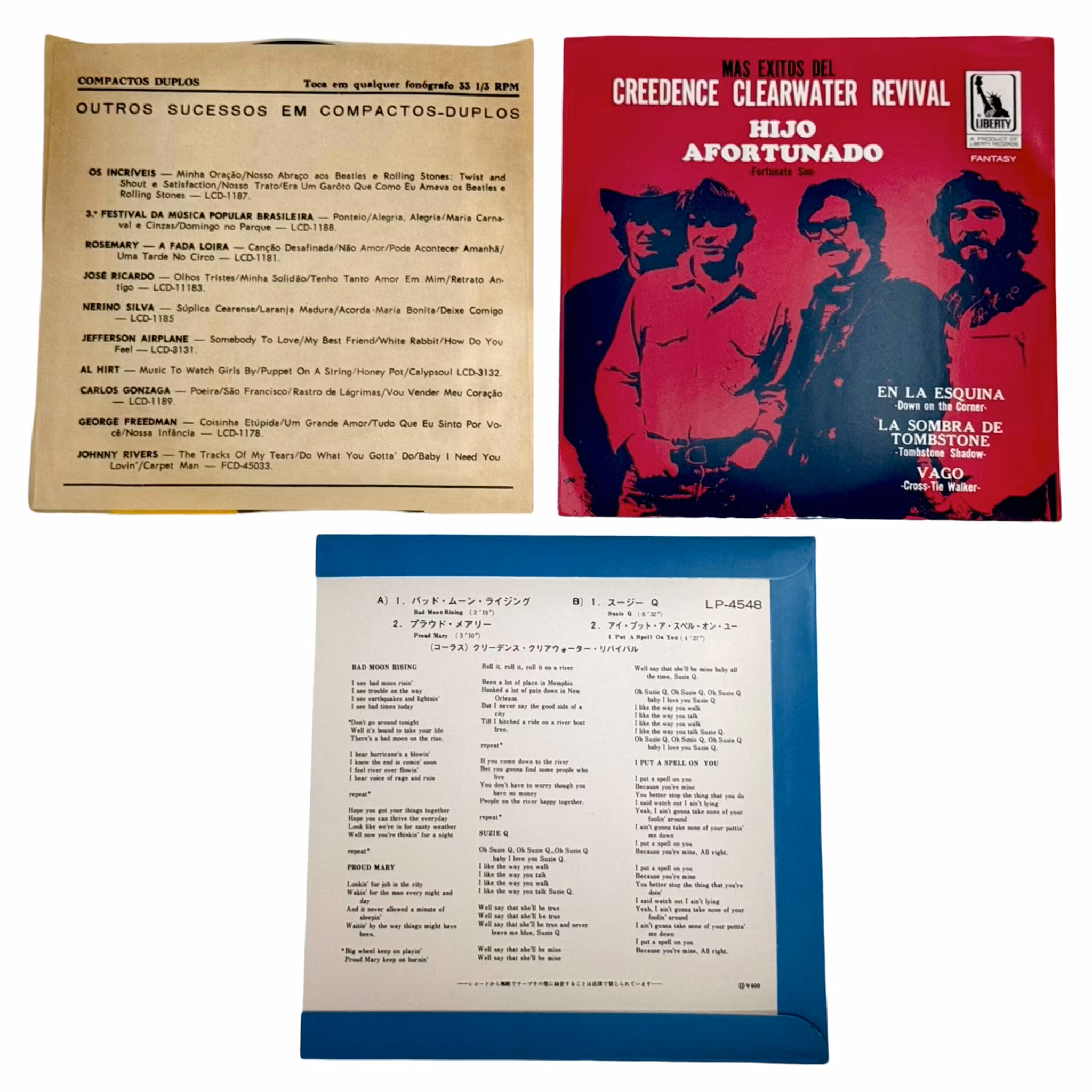 Creedence Clearwater Revival - 1969 arkivbokssett 3 LP, 3 EP, 3 CD osv.