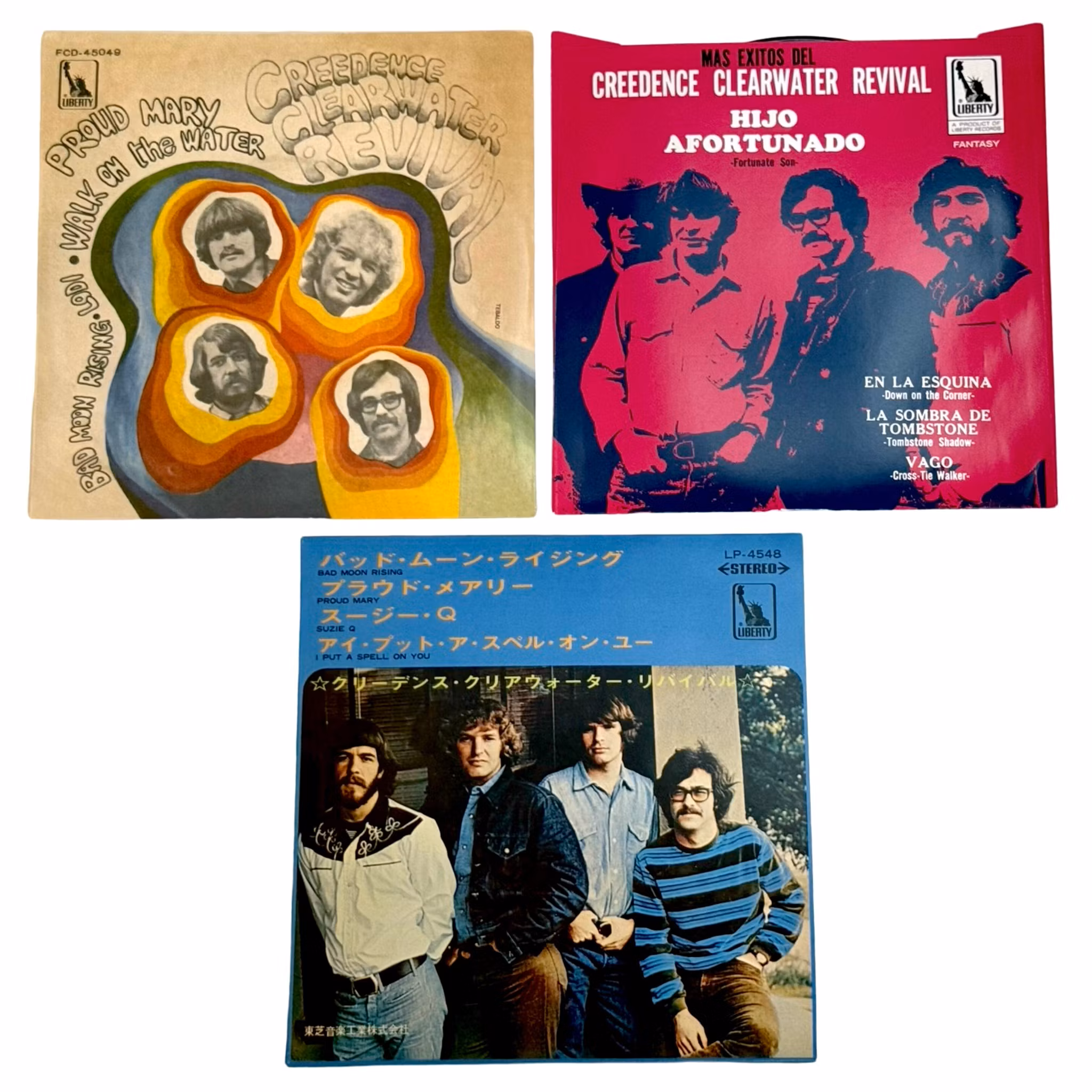 Creedence Clearwater Revival - 1969 arkivbokssett 3 LP, 3 EP, 3 CD osv.