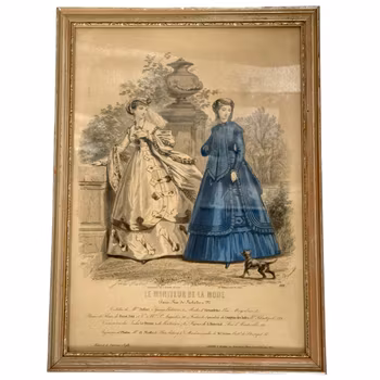 Tryck, Modedesign från 1800-talet