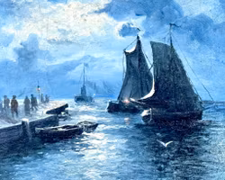 Agnes Blomqvist, Olja på duk