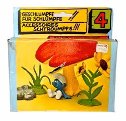 Smurfen, Paddenstoelen & Bloemen, Schleich Peyo 4 (4.0060) Duitsland