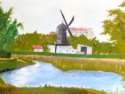 Uidentificeret kunstner, Olie på lærred, signeret H. Jahreiss