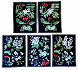 Vintage duge, juleduge, broderi, juleløbere med almanak fra 1978 mm.