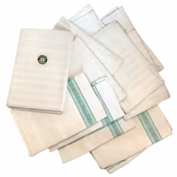 11 stk, Vintage duge, hør, Bland hellinne SLF