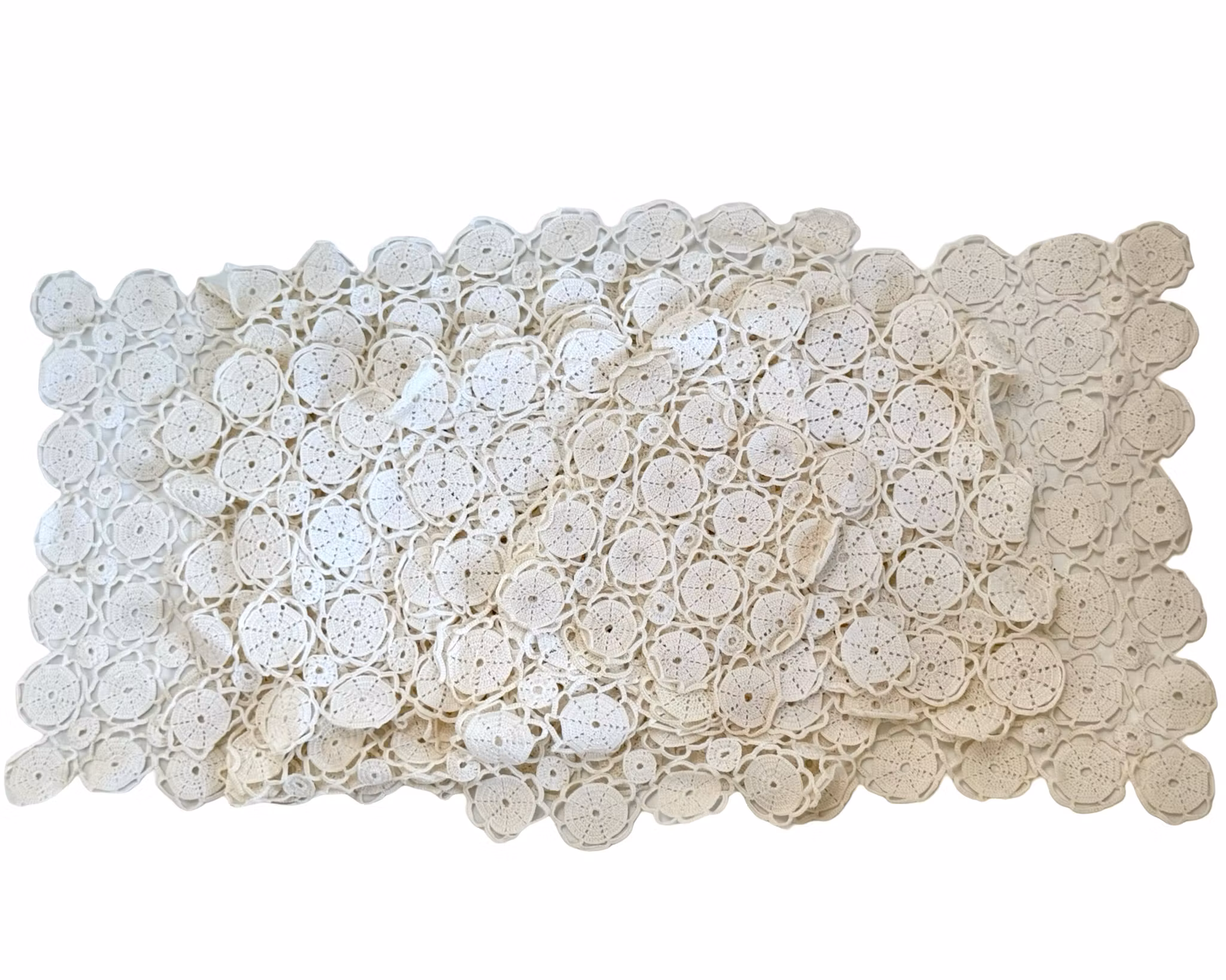 Vintage dukar, linne, virkade, knypplade m.m.