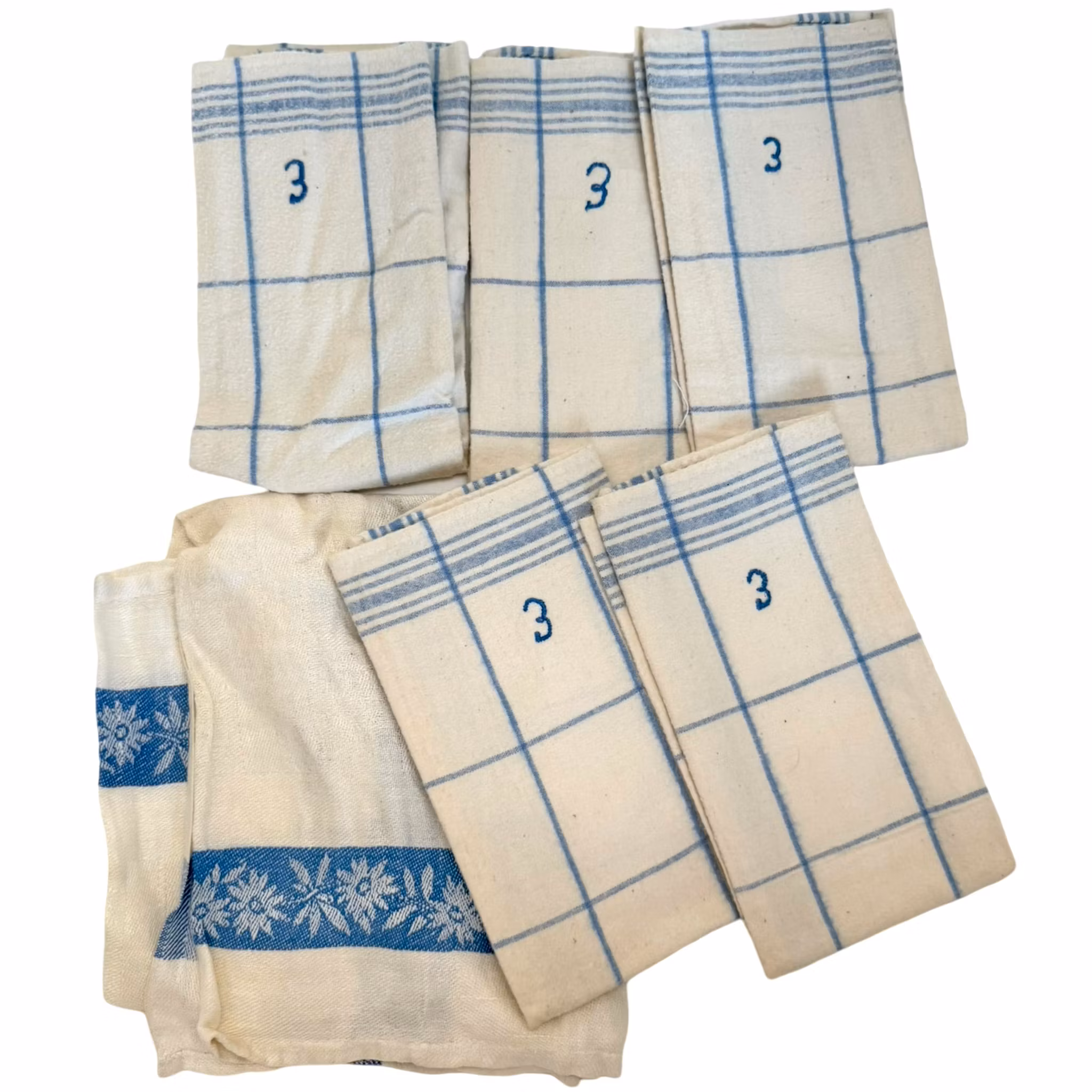 Vintage dukar, linne, virkade, knypplade m.m.