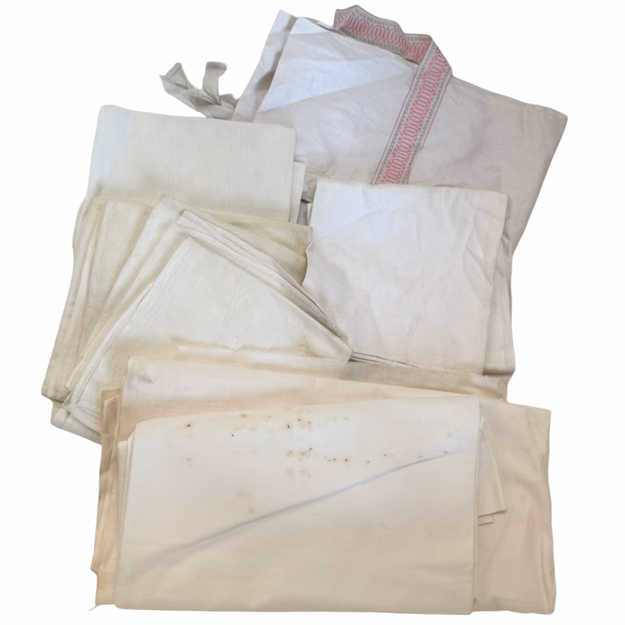 Vintage dukar, linne, virkade, knypplade m.m.