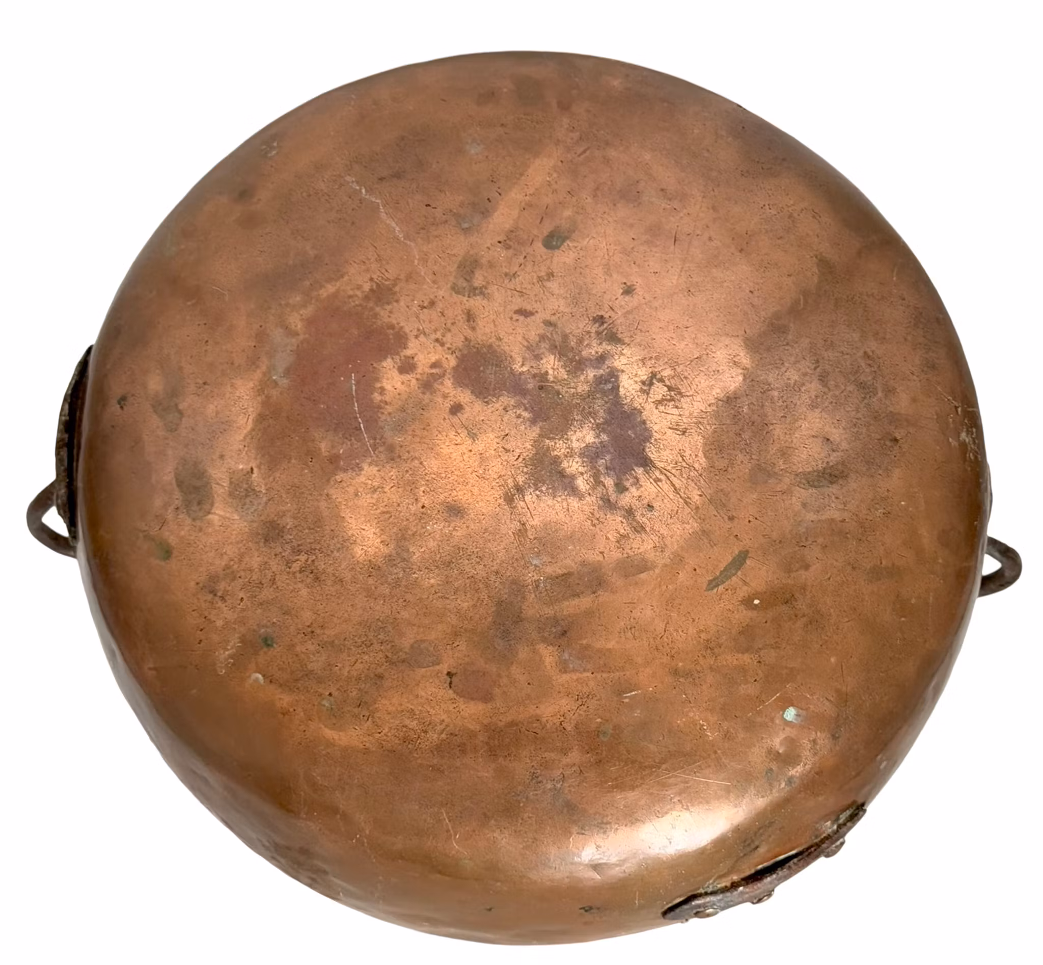 Antica grande pentola di rame, Håkan Jensson (1805-1888) timbrata HIS