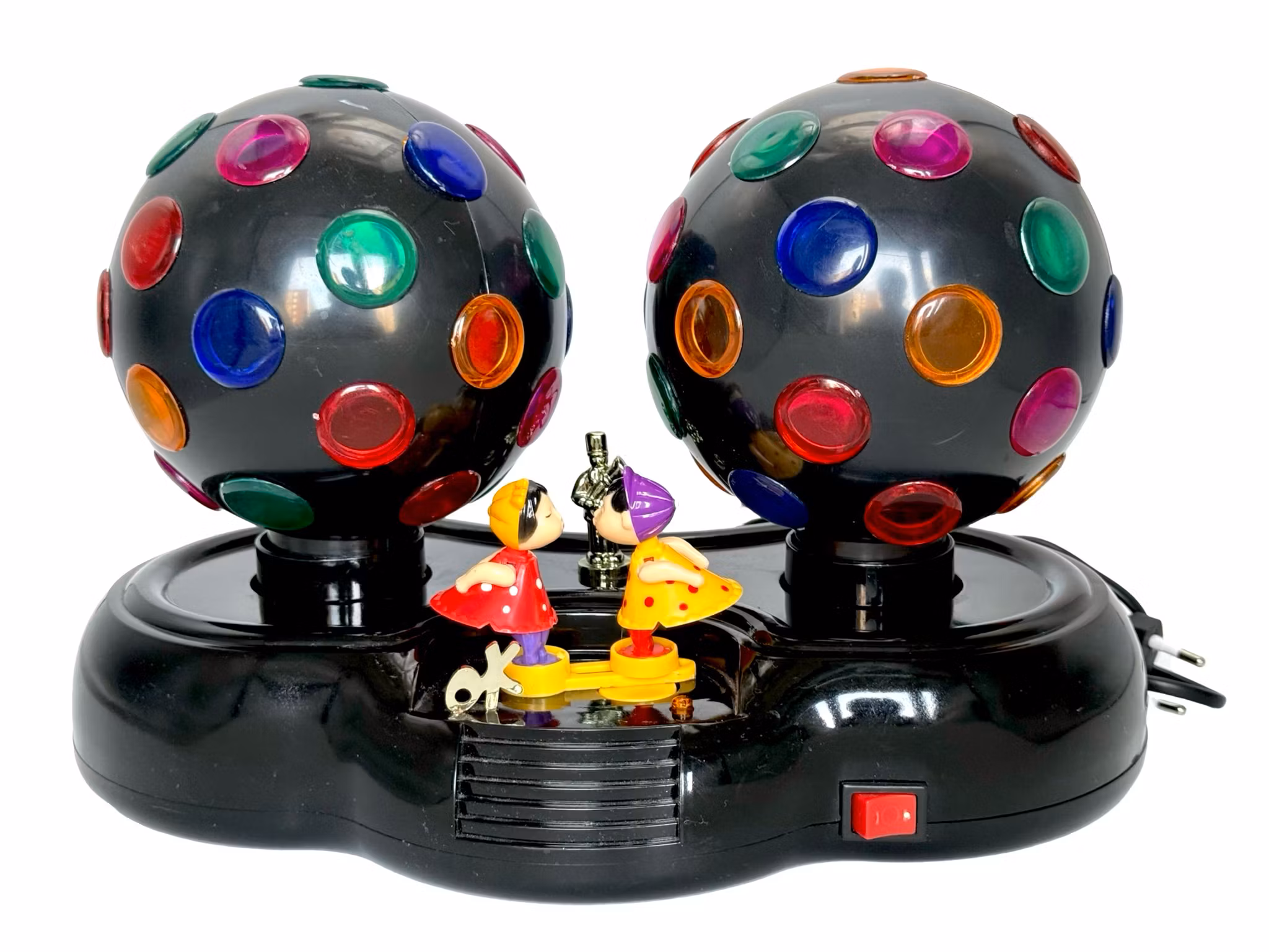 Projektor, Doppelkugelstrahleffekt, Kugeln drehen sich und spielen Musik