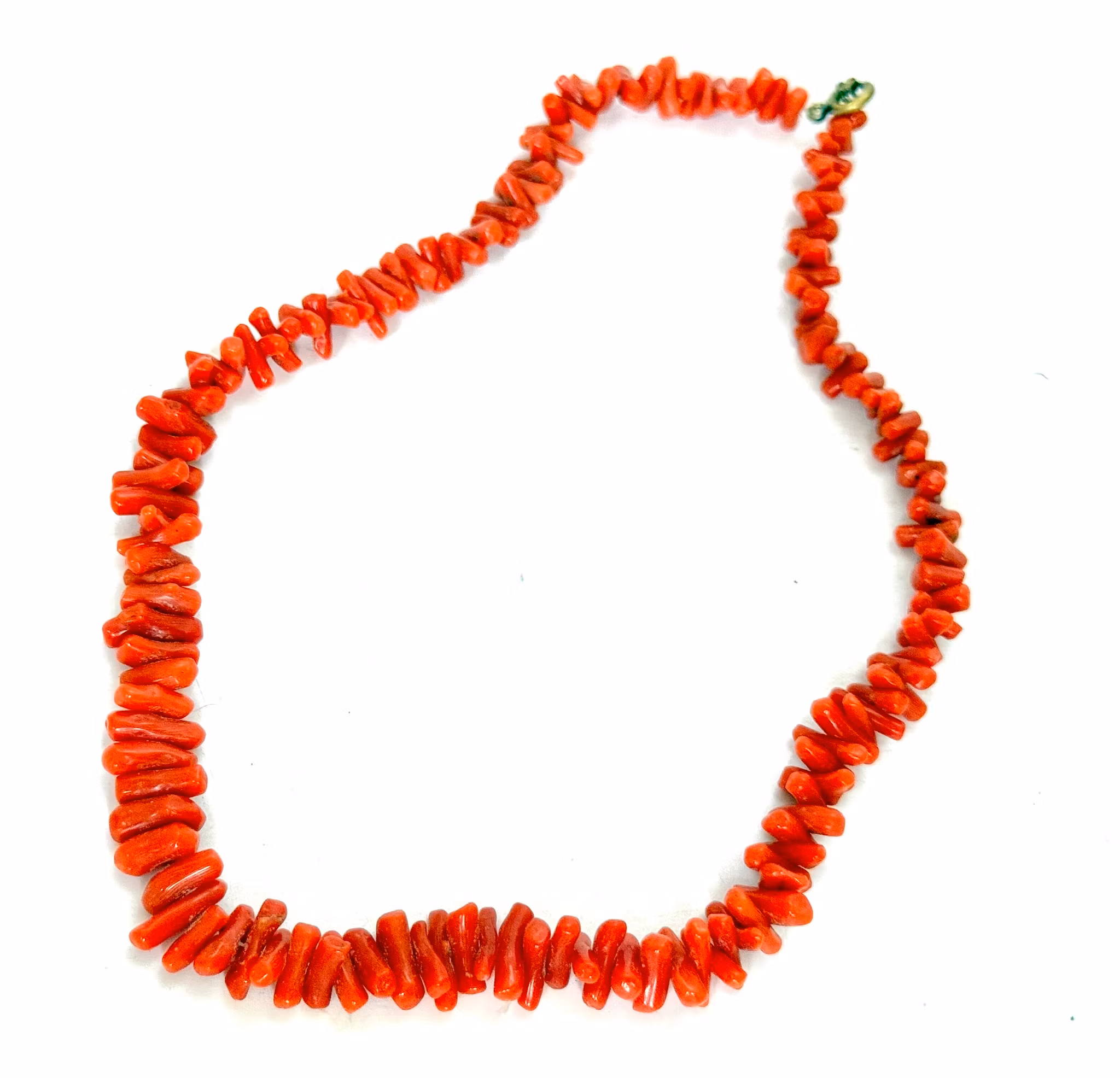 Antik röd korall halsband