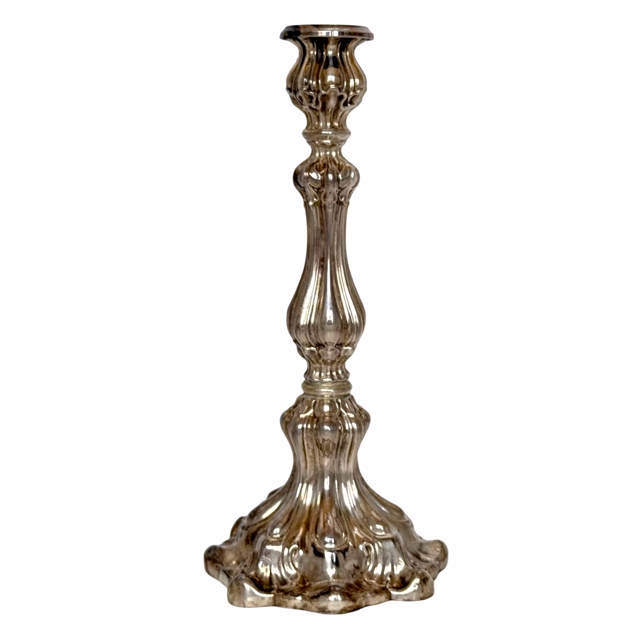 Antik sterling silver 925 ljusstake, Italien