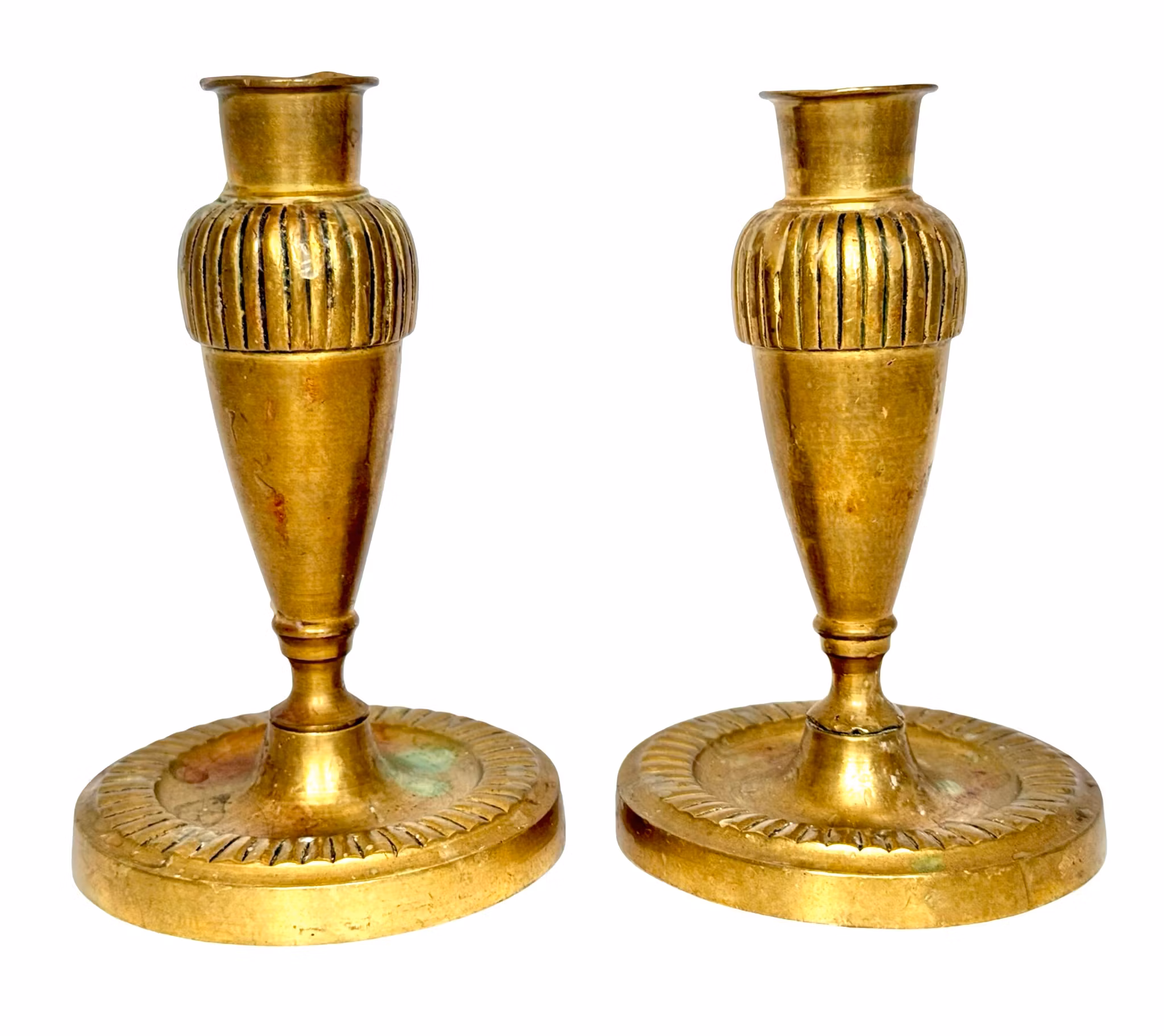 Ljusstakar, ett par, Empire, tidigt 1800-tal