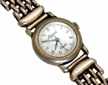 Vintage, Miguel, Solid Sterling Silver 925 Quartz, Dam armbandsur