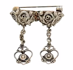 Silver Norwegian Solje wedding brooch - Ottar Hval