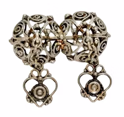 Silver Norwegian Solje wedding brooch - Ottar Hval