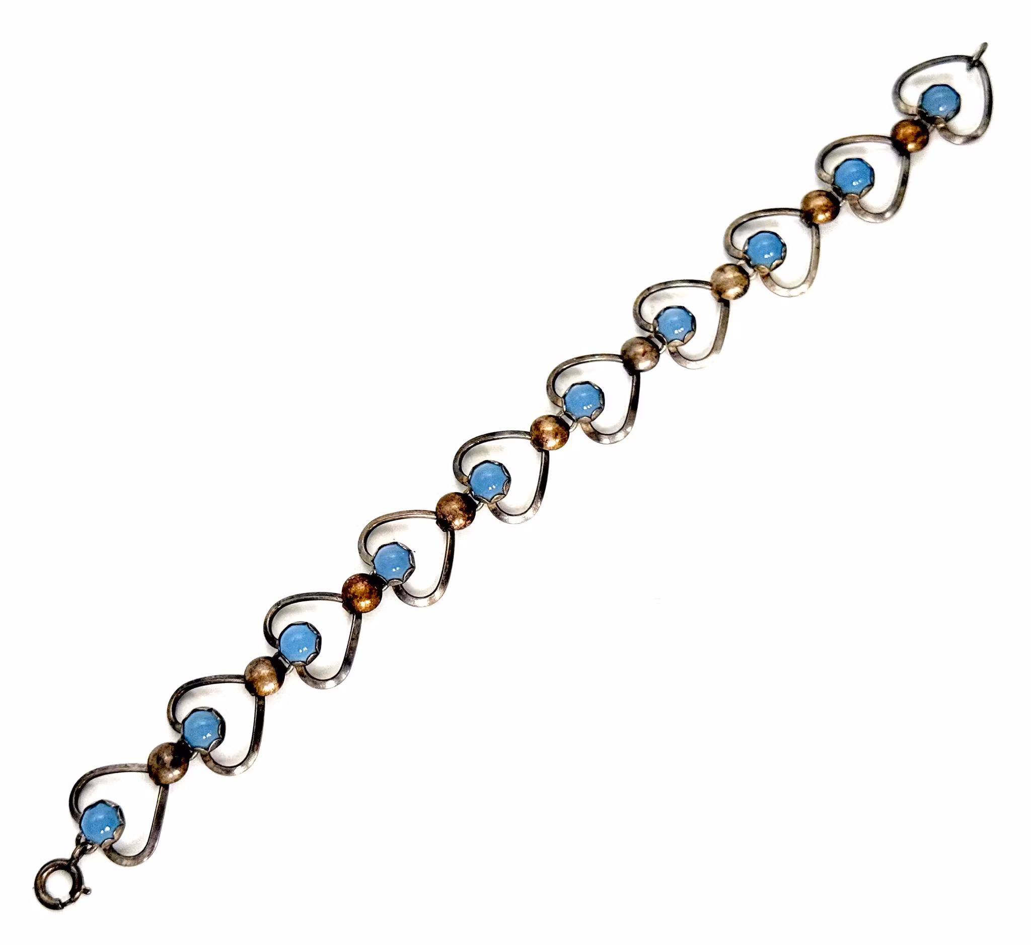 KARL ERIK PALMGREN, Armband silver med kalcedon