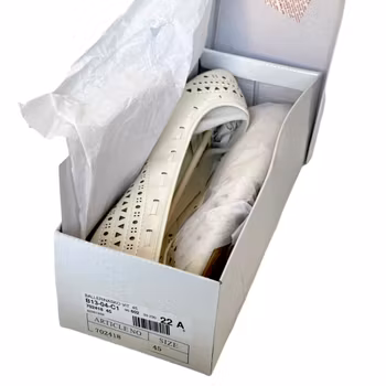 klassiska Damer ballerinasko, Platta, Vit 45